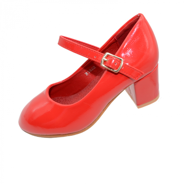 Pantofi cu toc pentru fete MRS R1532-R-25, Rosu [2]