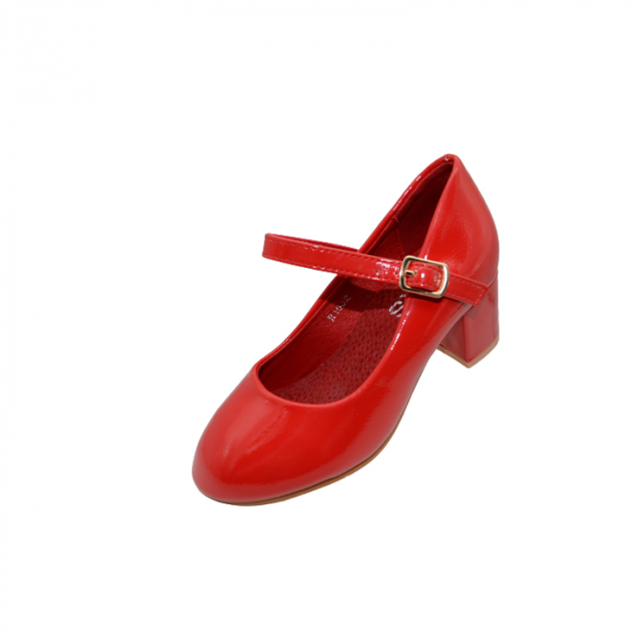 Pantofi cu toc pentru fete MRS R1532-R-25, Rosu [4]