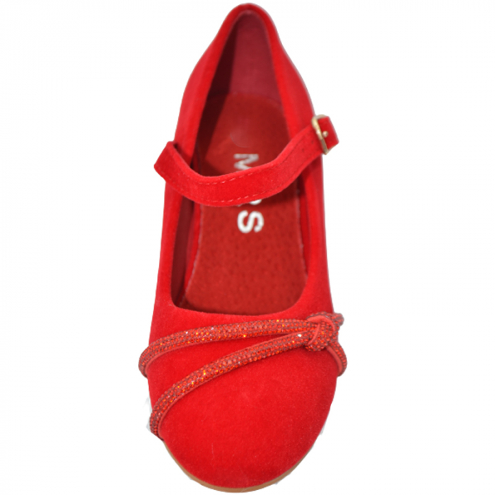 Pantofi cu toc pentru fete MRS M1540, Rosu [3]