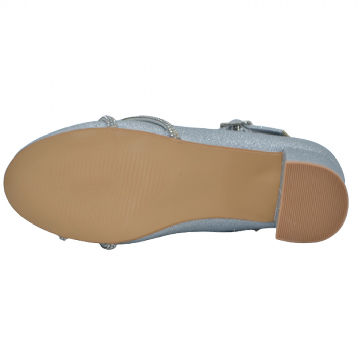 Pantofi cu toc pentru fete MRS M1541A, Argintiu [4]