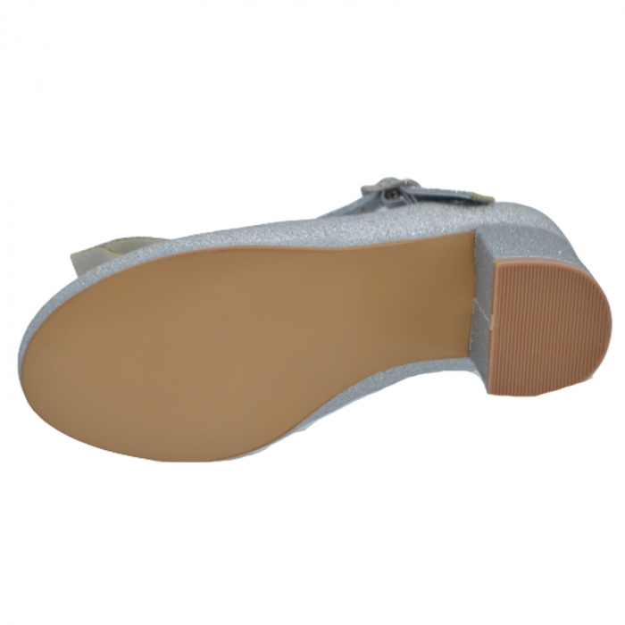 Pantofi cu toc pentru fete MRS R1538A, Argintiu [4]