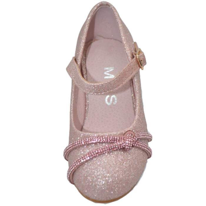 Pantofi cu toc pentru fete MRS R1541, Roz [3]