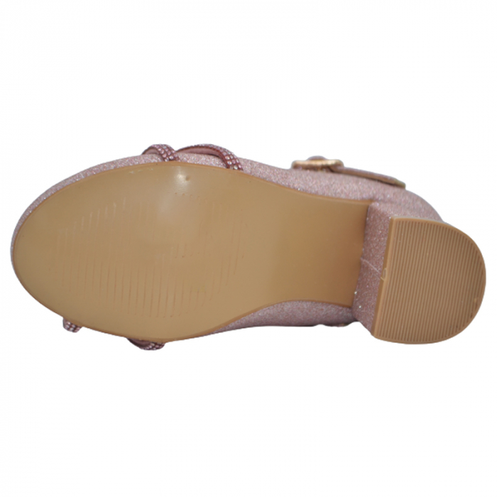 Pantofi cu toc pentru fete MRS R1541, Roz [4]