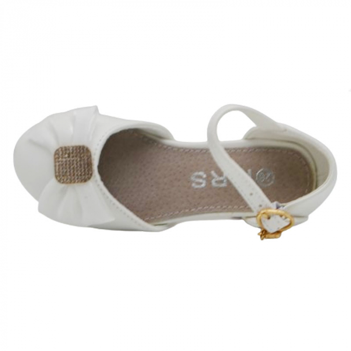 Pantofi cu toc pentru fete MRS R2024-10, Alb [3]