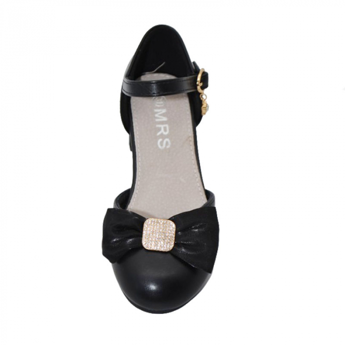 Pantofi cu toc pentru fete MRS R2024-10N, Negru [3]