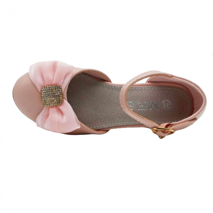 Pantofi cu toc pentru fete MRS R2024-10R, Roz [3]