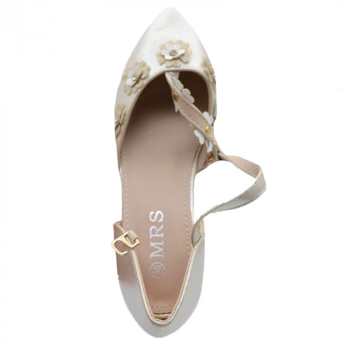 Pantofi cu toc pentru fete MRS R65-3B-24, Bej [4]