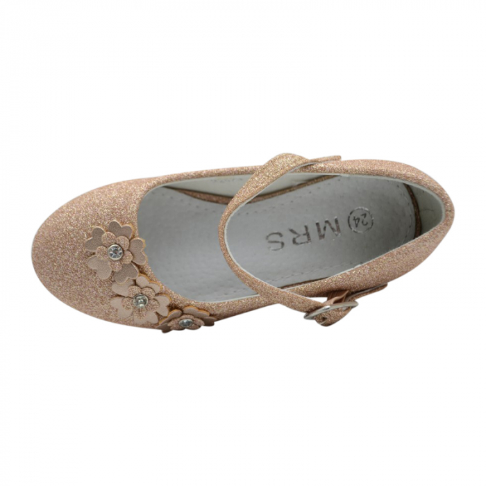 Pantofi cu toc pentru fete MRS RL2023-24, Roz [2]