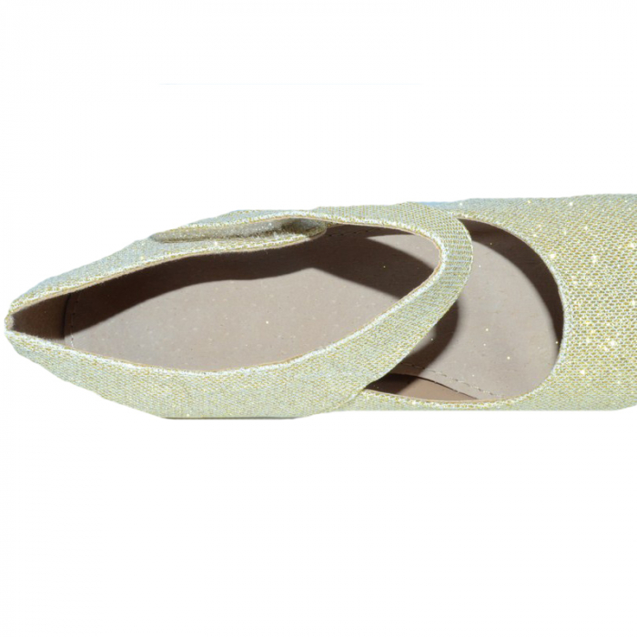 Pantofi cu toc pentru fete Miss Q F6622-23-35, Auriu [4]