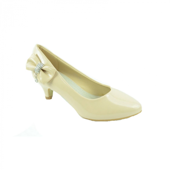 Pantofi cu toc pentru fete MRS M1280C-32, Crem [2]
