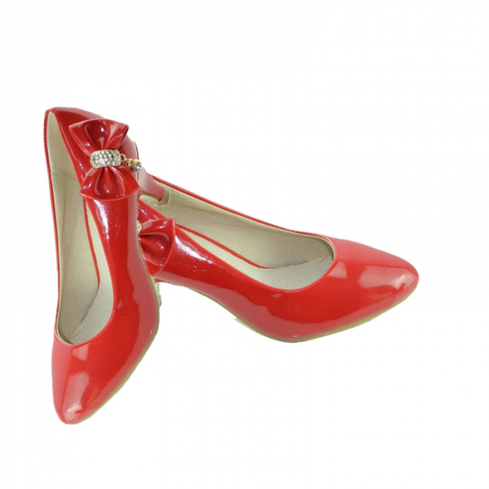 Pantofi cu toc pentru fete MRS M1280R-32, Rosu [3]