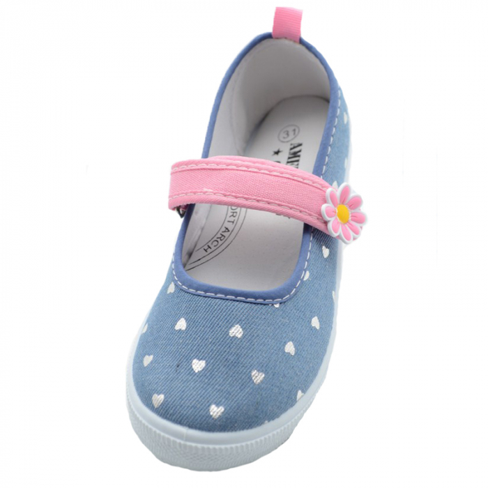 Pantofi din panza pentru fete American Club TEN12/20AL-31, Multicolor [3]