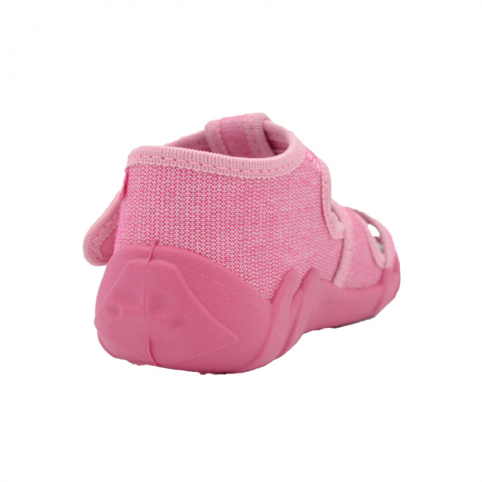 Sandale din panza pentru fete Renbut 13-128-729-21, Roz [4]