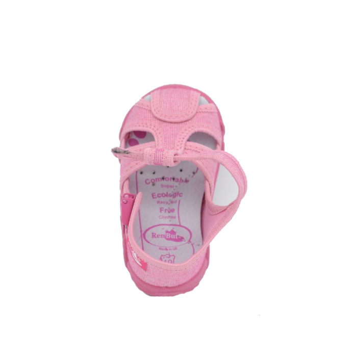 Sandale din panza pentru fete Renbut 13-128-729-21, Roz [5]