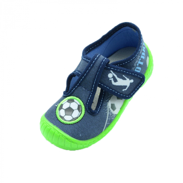 Pantofi din panza pentru baieti 3F F3-6-19, Albastru [2]