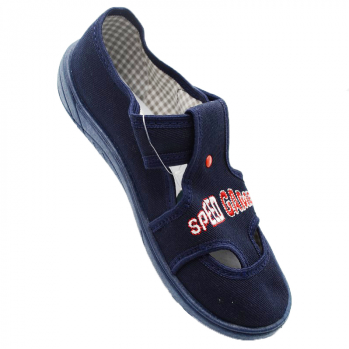 Pantofi din panza pentru baieti Nazo 018-BB1-31, Bleumarin [2]