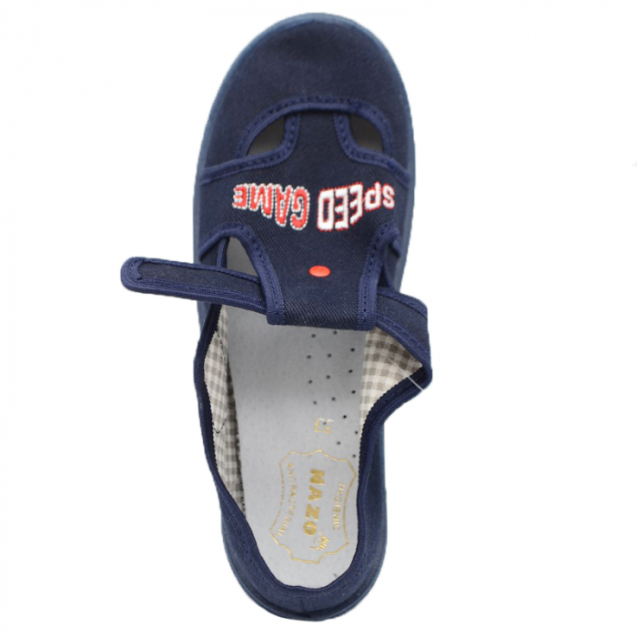 Pantofi din panza pentru baieti Nazo 018-BB1-31, Bleumarin [4]