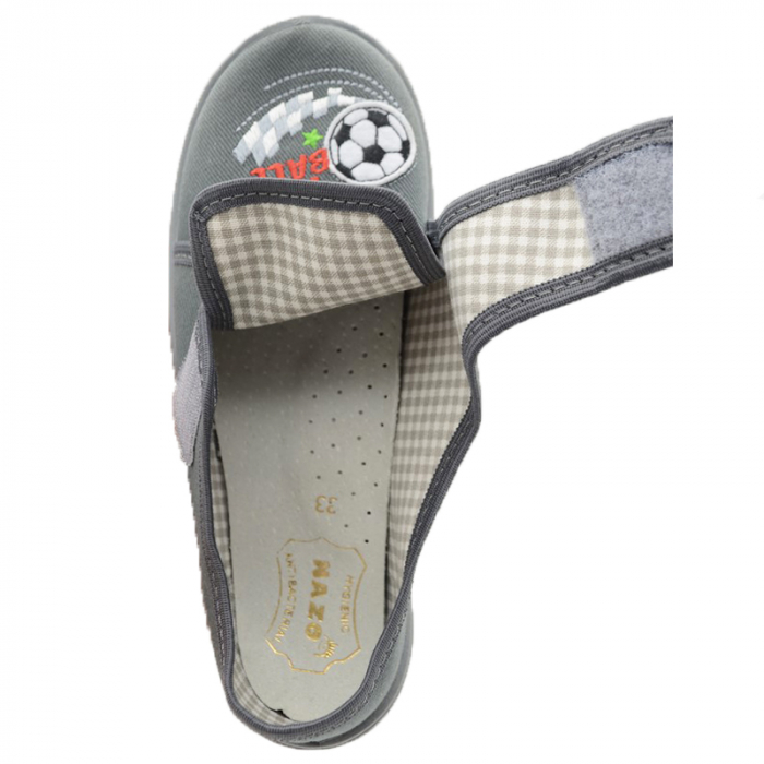 Pantofi din panza pentru baieti Nazo 019DH1G-31, Gri [4]