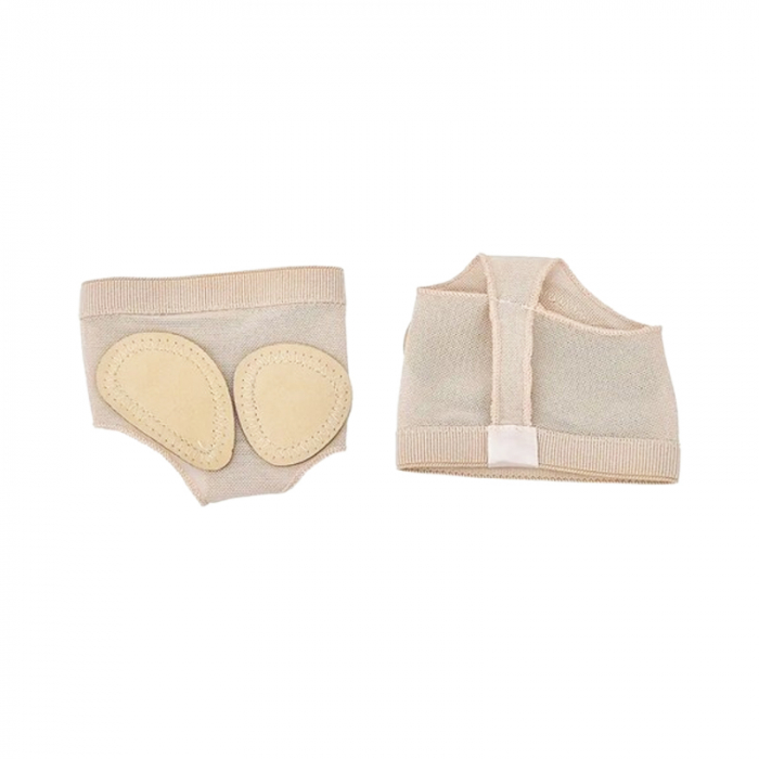 Pantofi din pânză pentru degetele de la picioare, pentru a fixa bine piciorul pe podea, folosiți la balet, gimnastică și dans, Mini Junior, BLRMJ61224, Crem [3]