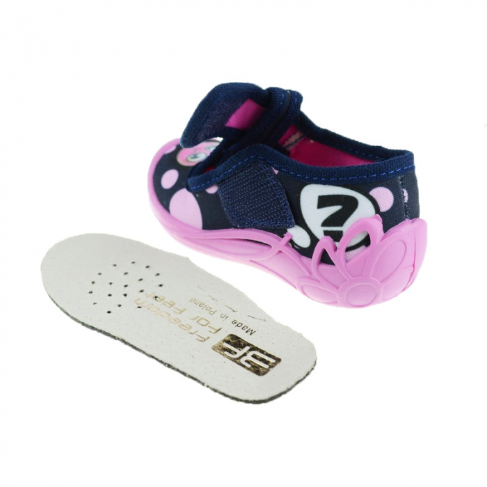 Pantofi din panza pentru fete 3F F3-25-20, Bleumarin [4]