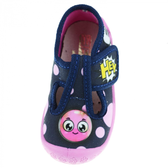 Pantofi din panza pentru fete 3F F3-25-20, Bleumarin [2]