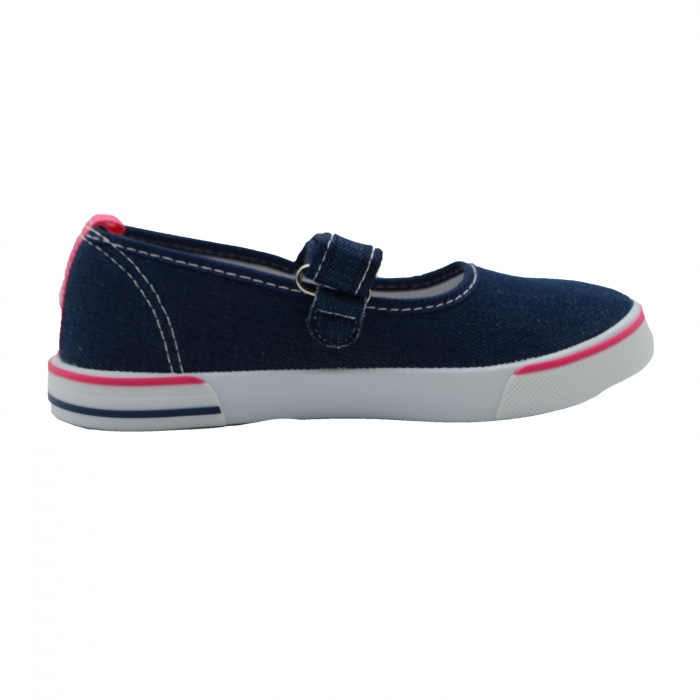 Pantofi din panza pentru fete American Club TEN18/21B_31, Bleumarin [2]