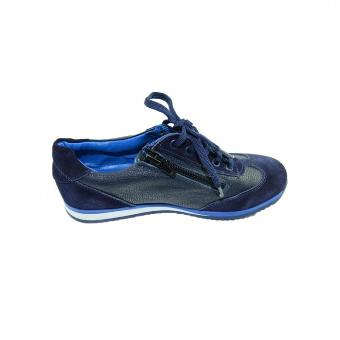 Pantofi din piele naturala pentru baieti Efor EFRB6-31, Bleumarin [3]
