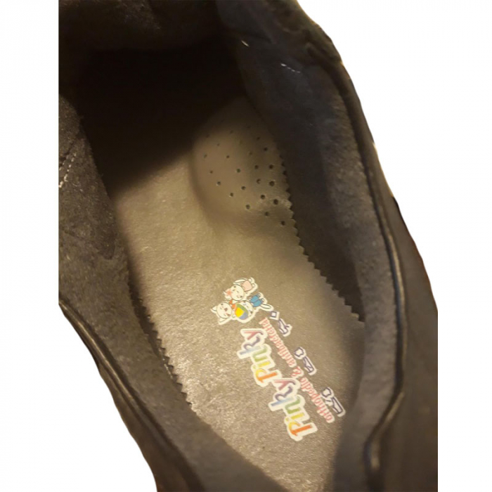 Pantofi din piele naturala pentru baieti Pinky Pinky PP20-35, Negru [4]