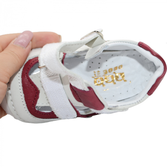 Pantofi din piele ortopedici pentru copii Small Foot SMLFS-29, Alb [3]