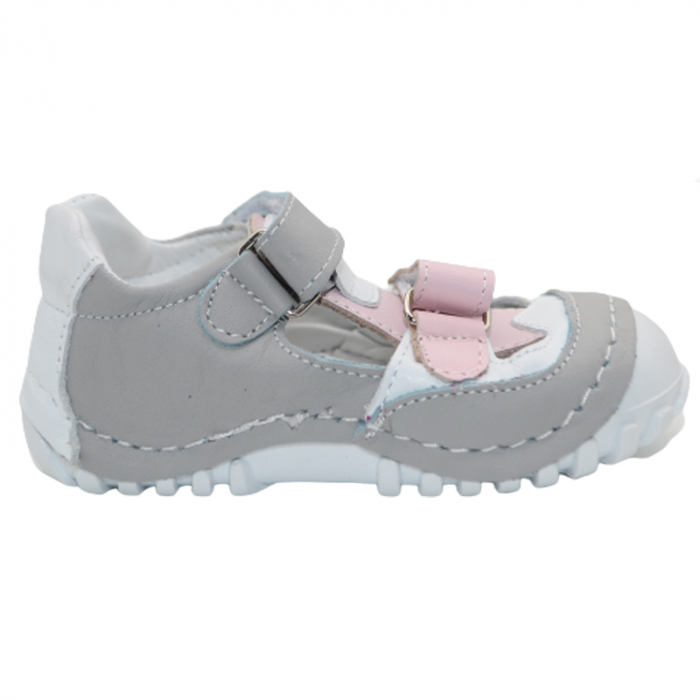 Pantofi din piele ortopedici pentru fete Small Foot SMLFS-30, Gri [3]