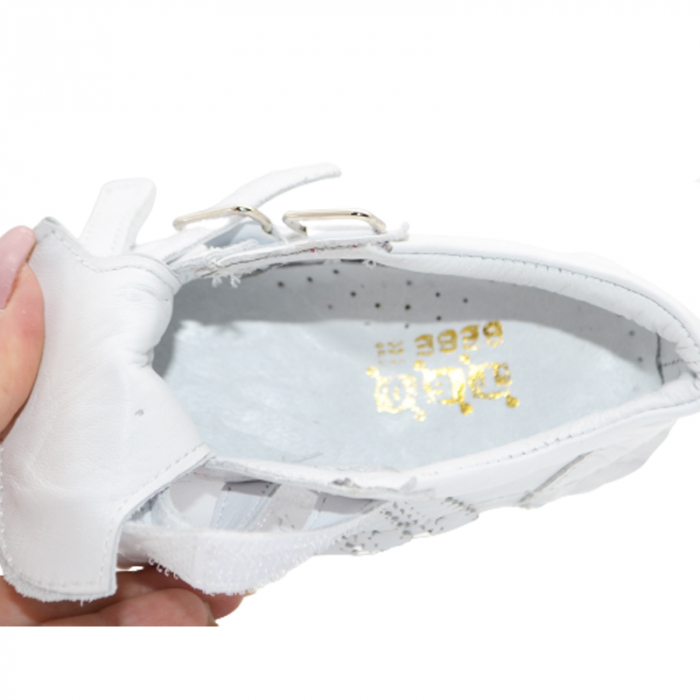 Pantofi din piele ortopedici pentru fete Small Foot SMLFS-32, Alb [4]