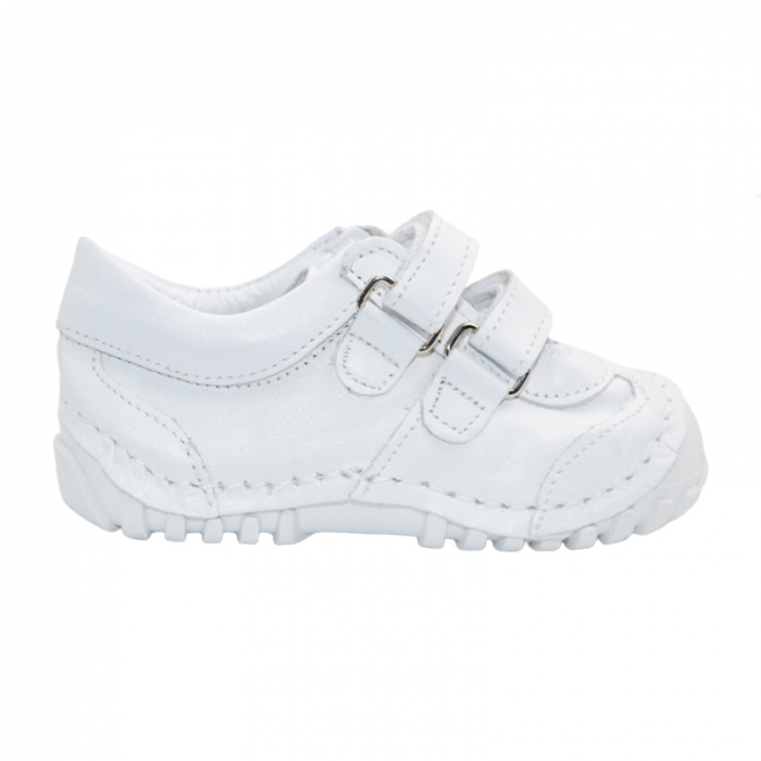 Pantofi din piele ortopedici pentru fete Small Foot SMLFS-32, Alb [2]