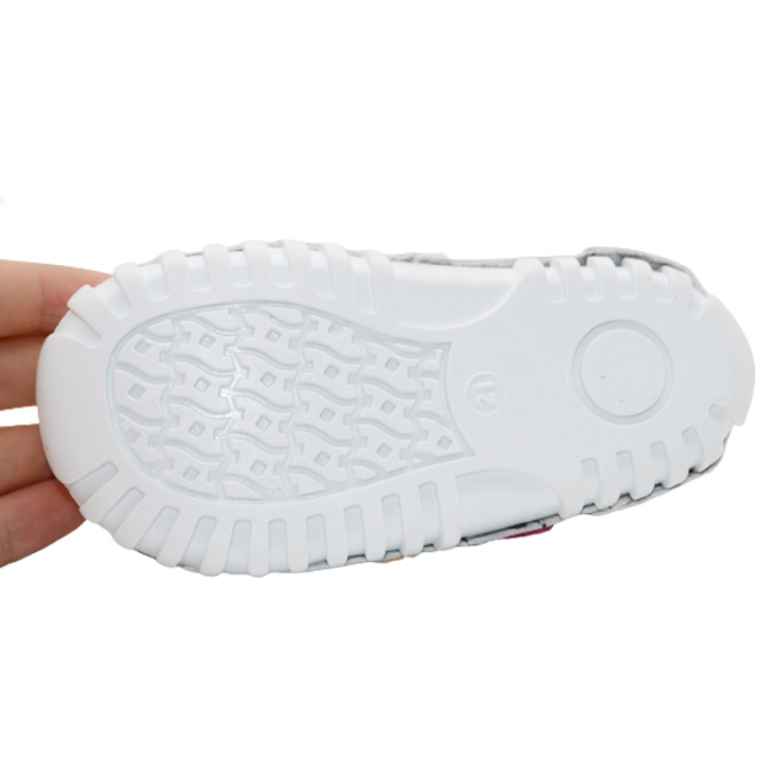 Pantofi din piele ortopedici pentru fete Small Foot SMLFS-35, Alb [2]
