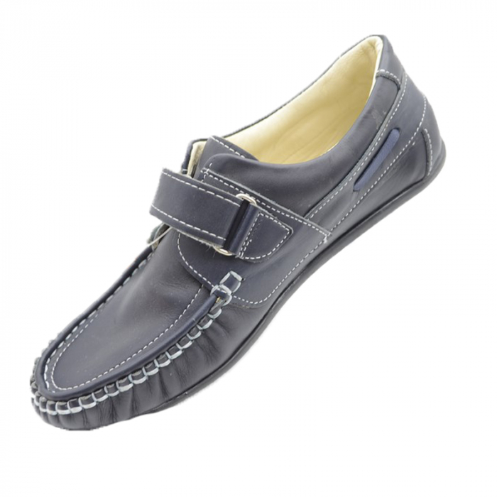 Pantofi din piele pentru baieti Ozcan KLf-1-36, Bleumarin [2]