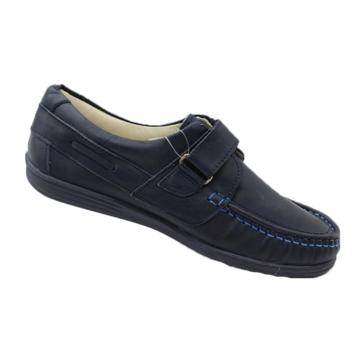 Pantofi din piele pentru baieti Ozcan OZC-7-36, Bleumarin [5]