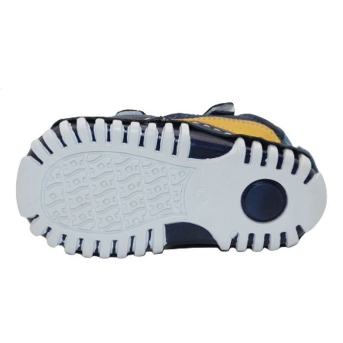 Pantofi din piele pentru baieti Small Foot SMLFS-23, Bleumarin [3]