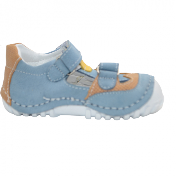 Pantofi din piele pentru baieti Small Foot SMLFS-27, Albastru [4]