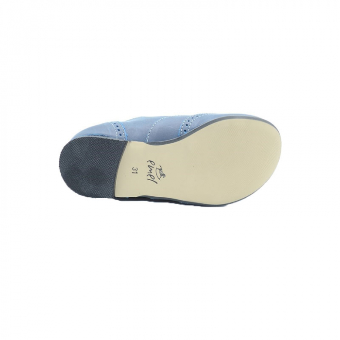 Pantofi din piele pentru fete Emel E2118-1-31, Bleumarin [3]