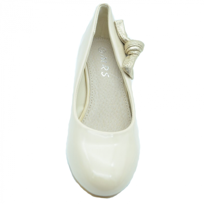 Pantofi eleganti cu toc pentru fete MRS M1291BE-31, Bej [3]