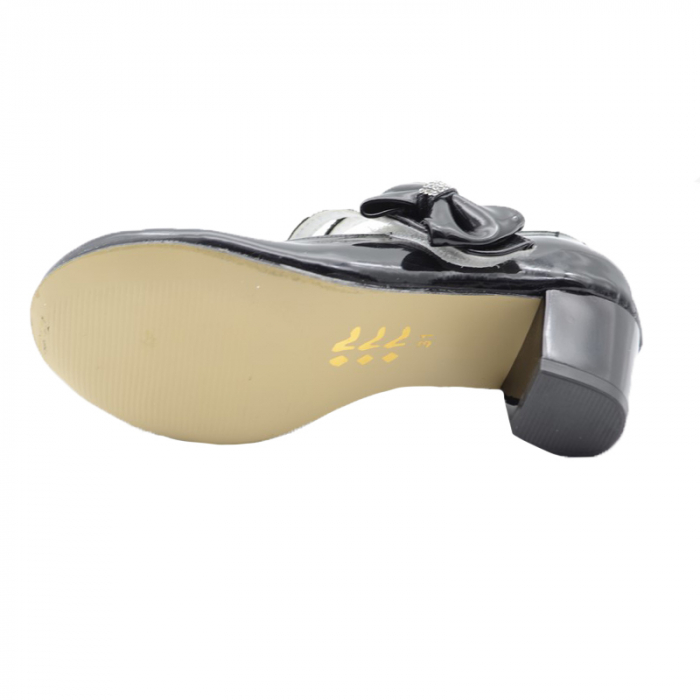 Pantofi eleganti cu toc pentru fete MiniWomen PTMW-1-31, Negru [4]