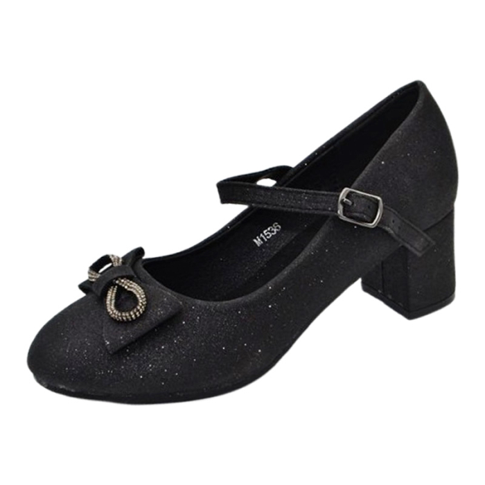 Pantofi eleganti, cu toc, pentru fete MRS M1536-31, Negru [1]