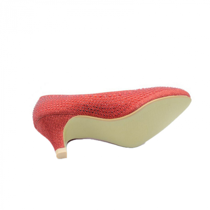 Pantofi eleganti cu toc pentru fete MRS M1289-R-31, Rosu [2]