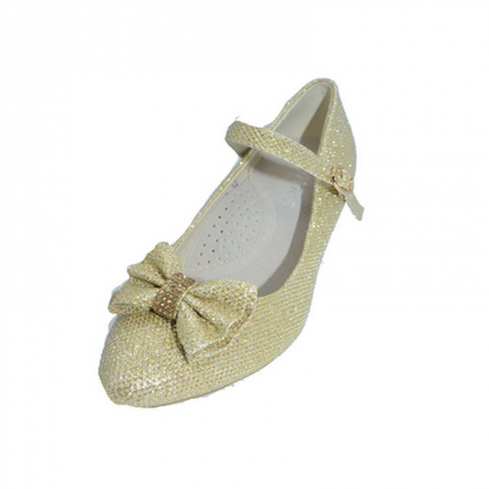 Pantofi eleganti cu toc pentru fete MRS R1282-2 R1282-2 AU-36, Auriu [4]