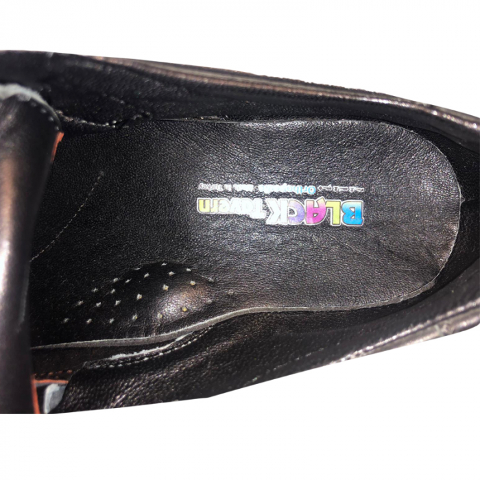 Pantofi eleganti din piele pentru baieti Black Tavern BTE48N-38, Negru [2]