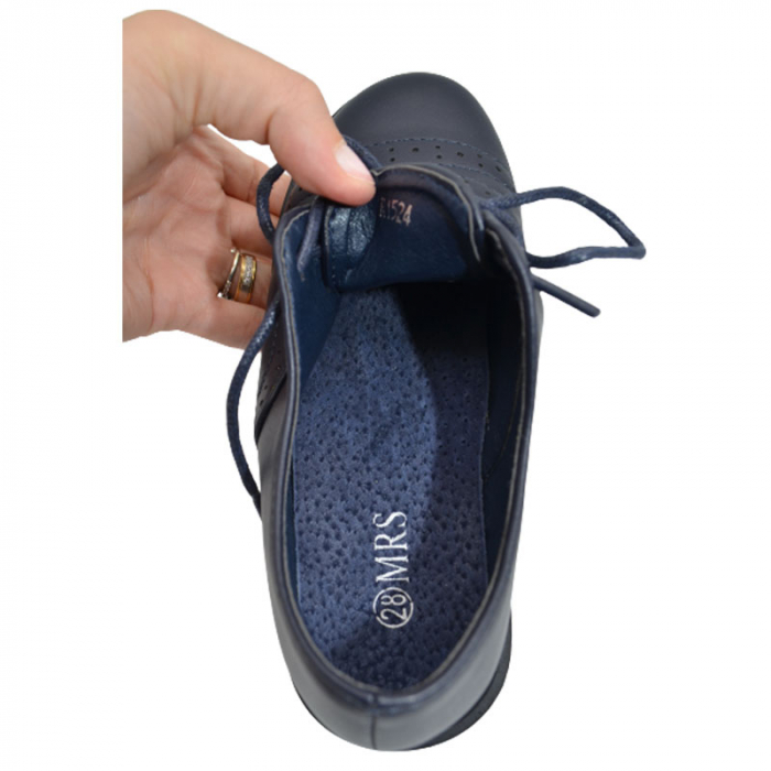 Pantofi ortopedici eleganti pentru baieti MRS 1524, Bleumarin [4]