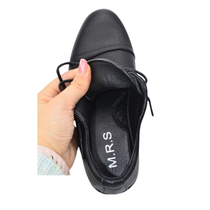 Pantofi eleganti, cu șiret, pentru baieti, MRS M006-31, Negru [5]