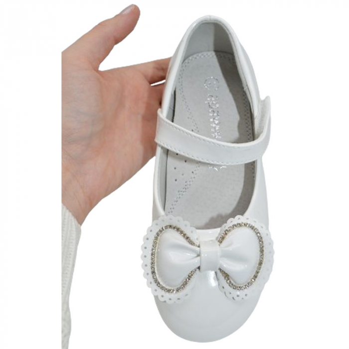 Pantofi ortopedici eleganti pentru fete Apawwa MC334, Alb [4]