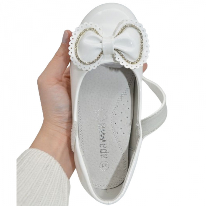 Pantofi ortopedici eleganti pentru fete Apawwa MC334, Alb [3]