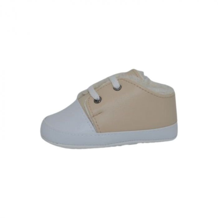 Pantofi imblaniti pentru bebelusi, Mini Junior, PNTF-MJ1, Crem [6]