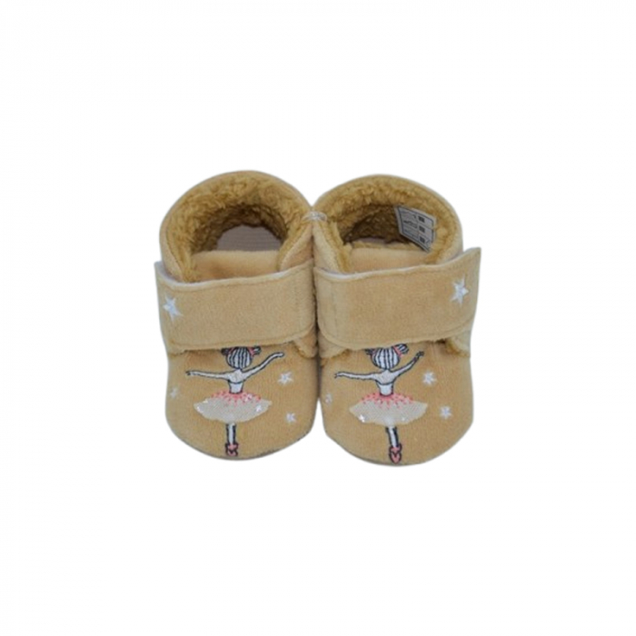 Pantofi imblaniti pentru bebelusi, Mini Junior, PNTF-MJ10, Bej [2]